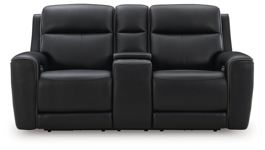 5Z-Comfort Power Reclining Loveseat with Console