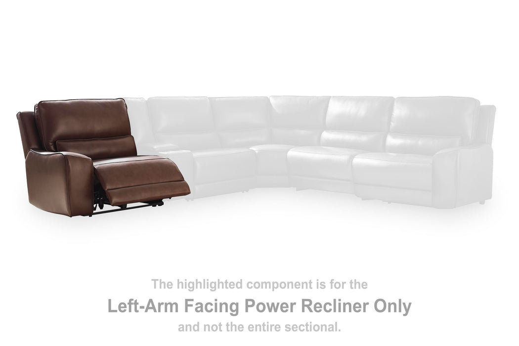 DeepWakes Reclining Sectional with Storage Console